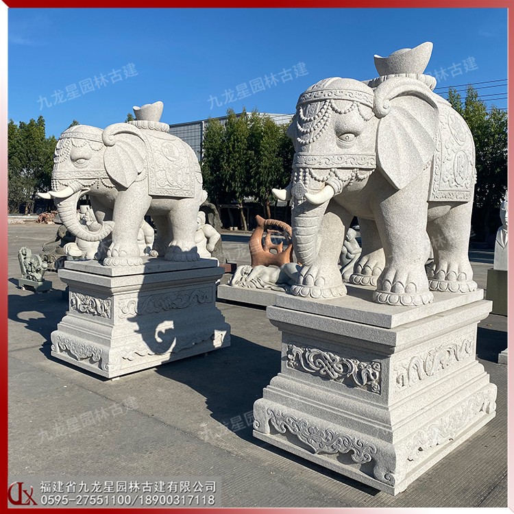 1615452590798496.jpg 馱元寶石雕大象圖片